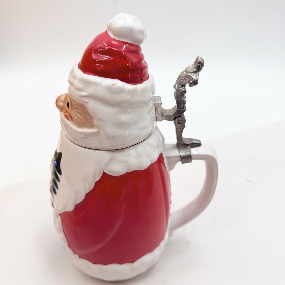 Vintage Schultz & Dooley Santa Beer Stein WEBCO 1st Edition FX Matt Brewing Co. - Picture 6 of 13